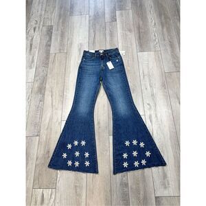 Forever 21 high-rise slim fit flare leg bell bottom jeans size 27